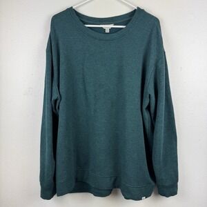 ORVIS Mens Crew neck long sleeve pullover modal blend sweater‎ Green - XL